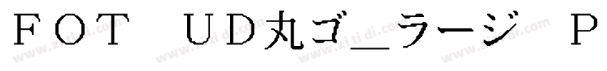 FOT UD丸ゴ_ラージ Pr6 H字体转换